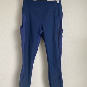 Lululemon Navy Neoprene Thermal Leggings